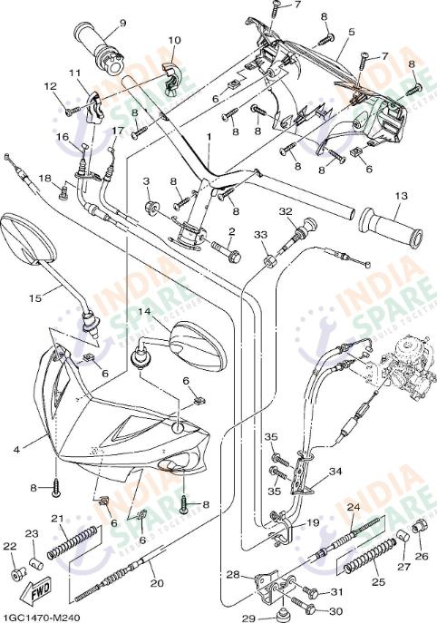 STEERING HANDLE & CABLE